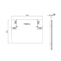 Зеркало Vincea 120 VLM-3VN120-2 с подсветкой c сенсорным выключателем, диммером и антизапотеванием стекло