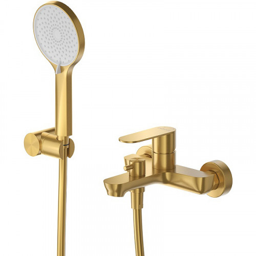 Смеситель для ванны Cezares Stylus STYLUS-VD-BORO Брашированное золото нержавеющая сталь на стену