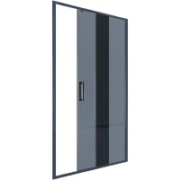 Душевая дверь Alex Baitler 110 AB64B110 профиль Черный стекло тонированное