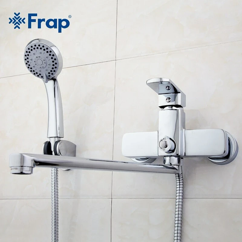 Смеситель для ванны Frap H73 F2273 универсальный Хром латунь на стену
