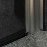 Душевая дверь Maybah Glass MGD-812-5 900x1980 на монопетле Хром матовый стекло графитовое