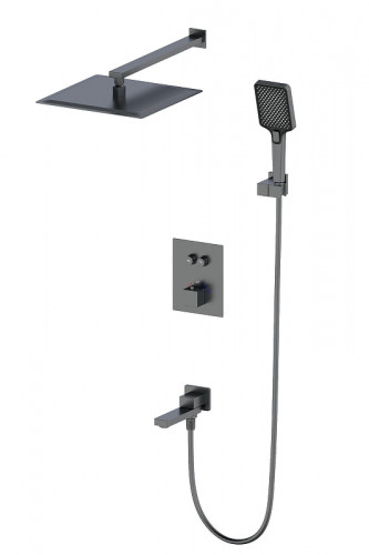 Душевая система Wonzon &amp; Woghand WW-88929003-BGM с термостатом цвет Темный графит