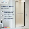 Душевая дверь RGW Passage PA-103B 70 020810307-24c профиль Черный матовый стекло матовое-сатинат