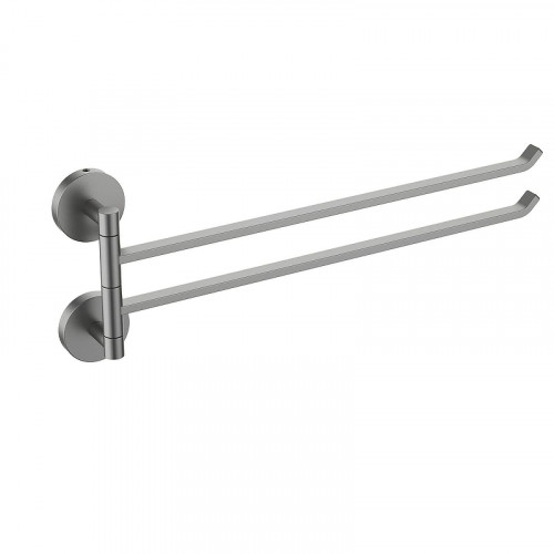 Полотенцедержатель Aquatek Бетта AQ4613BGM двойной поворотный цвет Оружейная сталь