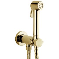Гигиенический душ со смесителем Bossini Paloma Brass E37005B.021 Золото латунь на стену