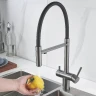 Смеситель для кухни Maretti Calabria CA31RGF11 Оружейная сталь