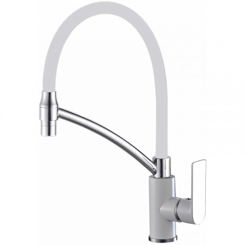 Смеситель для кухни Haiba HB72505-8 Белый латунь