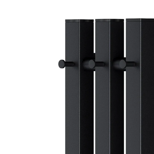 Электрический полотенцесушитель APEXTERMO Sirius Light 800x120 SR10182BL с крючками цвет Черный