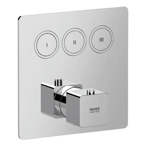 Смеситель для душа Remer Absolute AU99D3KB с термостатом цвет Хром