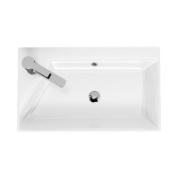 Раковина Dreja Slim Synergy 55 17055-KL Белая фаянс полувстраиваемая