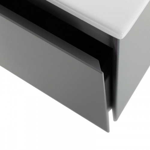 Тумба под раковину Art&amp;Max Latina 60 AM-Latina-600-1C-SO-GM подвесная Серая матовая МДФ / ЛДСП