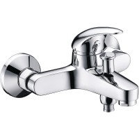Смеситель для ванны WasserKRAFT Isen 2601 Хром латунь на стену
