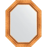 Зеркало Evoform Octagon 66x86 BY 7163 в багетной раме - Римское золото 88 мм стекло