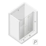 Душевая дверь New Trendy New Soleo Chrome 140 R D-0154A/D-0096B профиль Хром стекло прозрачное