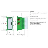 Душевая система Timo Petruma SX-5019/17SM с термостатом Золото матовое латунь встраиваемый