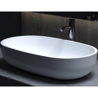 Раковина-чаша Salini Gloria 64 305 1102205M Белая матовая искусственный камень (литьевой мрамор) накладная
