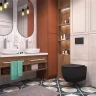 Унитаз Wellsee Croquis 182613001 подвесной цвет Черный матовый с сиденьем Микролифт