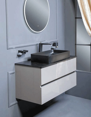 Раковина-чаша Boheme Armadi Art Vallessi 60 873 Черная фаянс накладная