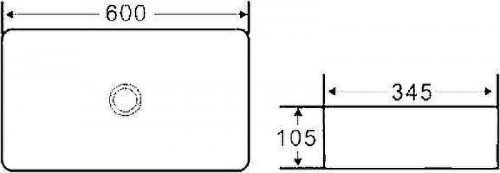 Раковина-чаша Boheme Armadi Art Vallessi 60 873 Черная фаянс накладная