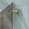 Шторка для ванны Maybah Glass MGV-579-3 750х1400 складная 3 секции Золото стекло бронзовое матовое