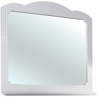 Зеркало Bellezza Кантри 105 4619918000017 Белое МДФ / ЛДСП, стекло