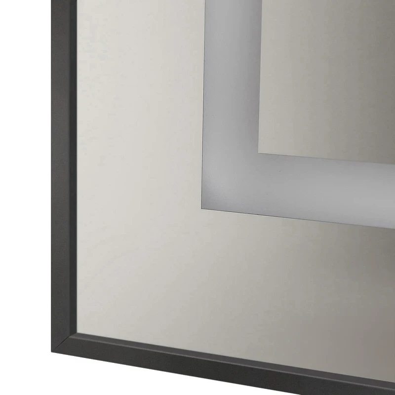 Зеркало BelBagno Kraft 140 SPC-KRAFT-1400-800-SENS-NERO с подсветкой Черное с сенсорным выключателем стекло