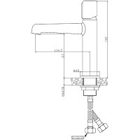 Смеситель для раковины Agger Slim A2202100