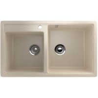 Кухонная мойка Ulgran Classic U-200-328 Бежевая искусственный камень (литьевой мрамор) встраиваемый
