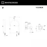 Смеситель для раковины Whitecross Y chrome Y1219CR цвет Хром