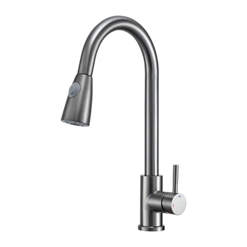 Смеситель для кухни Frap F60991-9 цвет Оружейная сталь