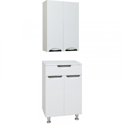 Тумба Runo Барселона 50 УТ000002342 Белая МДФ / ЛДСП