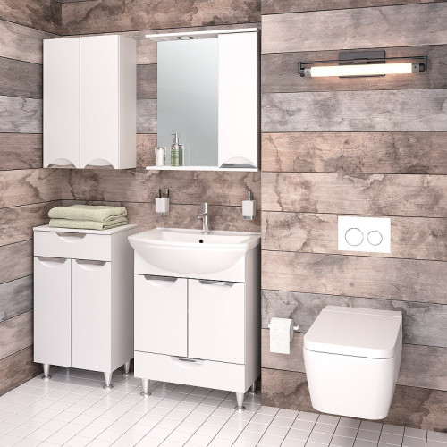 Тумба Runo Барселона 50 УТ000002342 Белая МДФ / ЛДСП