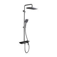 Душевая система Gappo G2496-19 цвет Оружейная сталь