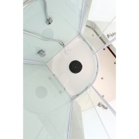 Душевая кабина Black&amp;White Galaxy 80х80 8501800 профиль Серебристый хром задняя стенка Белая