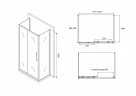 Душевой уголок Abber Schwarzer Diamant 150х70 AG30150BH-S70B профиль Черный стекло прозрачное