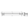 Стеклянная полка Hansgrohe Rainfinity 50 26844000 Хром