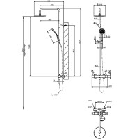 Душевая система Gessi Emporio Shower 35181#031 с термостатом Хром