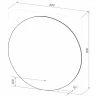 Зеркало Sintesi Deco 80 SIN-SPEC-DECO-80 с подсветкой с бесконтактным выключателем