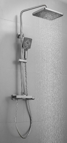 Душевая система Belz B672-3 B24672-3 Оружейная сталь