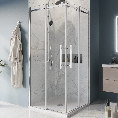 Душевой уголок BelBagno Marino 100x100 MARINO-A-2-100-C-CR профиль Хром стекло прозрачное