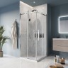 Душевой уголок BelBagno Marino 100x100 MARINO-A-2-100-C-CR профиль Хром стекло прозрачное