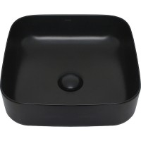 Раковина-чаша AQUAme 39 AQM5011MB Черная матовая фаянс накладная