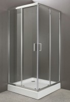 Душевой уголок BelBagno UNO-195-A-2-90-C-Cr 90x90 профиль Хром стекло прозрачное