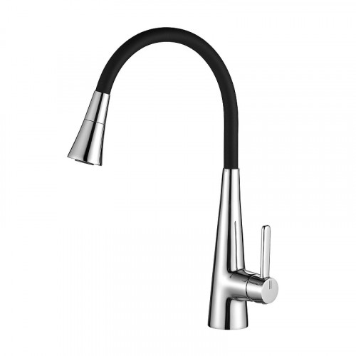 Смеситель для кухни Rose R213 цвет Хром Черный