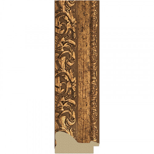 Зеркало Evoform Exclusive-G 105х105 BY 4443 с гравировкой в багетной раме - Виньетка бронзовая 85 мм стекло