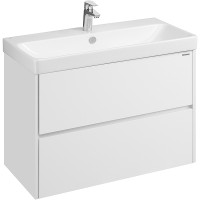 Тумба с раковиной Aquaton Сканди 90 1A2519K0SD010 подвесная Белая МДФ / ЛДСП