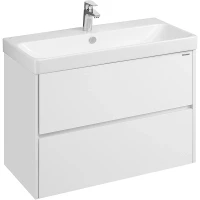 Тумба с раковиной Aquaton Сканди 90 1A2519K0SD010 подвесная Белая МДФ / ЛДСП