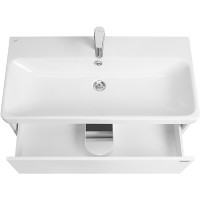 Тумба с раковиной Aquaton Сканди 90 1A2519K0SD010 подвесная Белая МДФ / ЛДСП