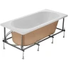 Акриловая ванна Roca Gava 160x70 ZRU9307847 без гидромассажа, с каркасом ZRU9307849