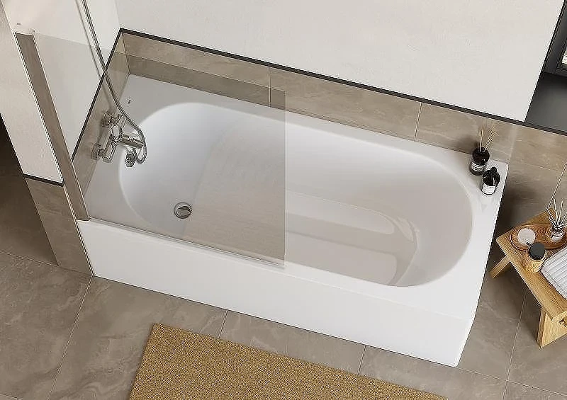 Акриловая ванна Roca Gava 160x70 ZRU9307847 без гидромассажа, с каркасом ZRU9307849